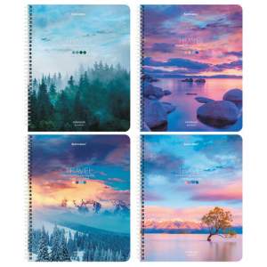 Тетрадь А5 96л. клетка гребень BRAUBERG Tr...